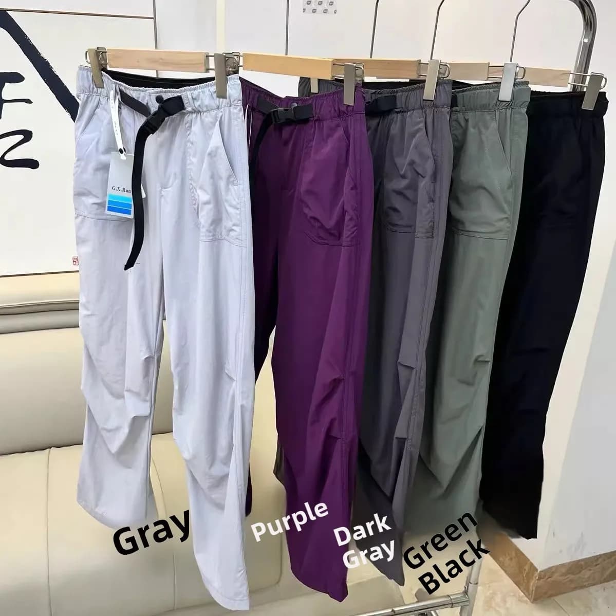 Pantaloni Paratrooper Leggeri Impermeabili da Esterno Casual alla Moda, Versatili per il Lavoro, Lunghi, Trendy, a Gamba Dritta
