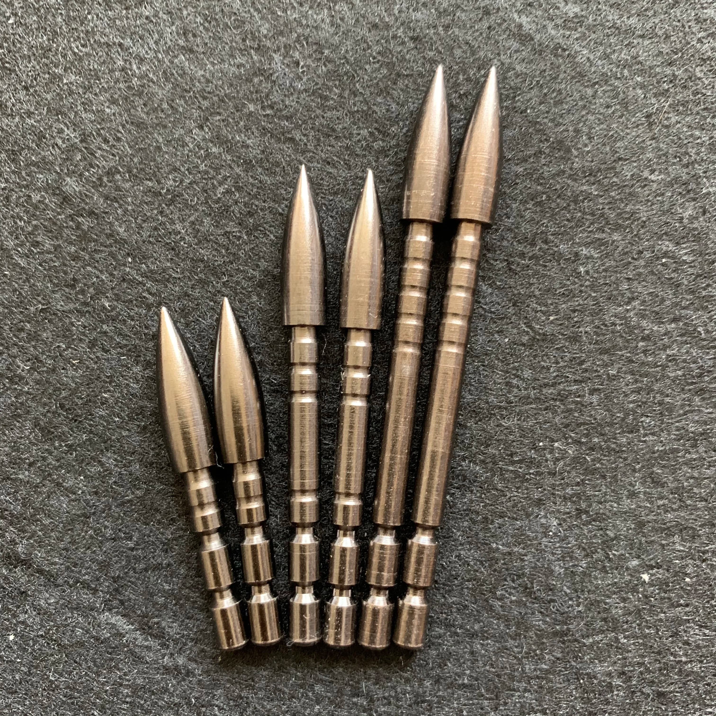 12 Pezzi Punte per Frecce da 80, 100, 120 Grani, Punte di Ricambio Fai-da-te per Aste di Frecce da 4,2 mm, Accessorio per Tiro con l'Arco