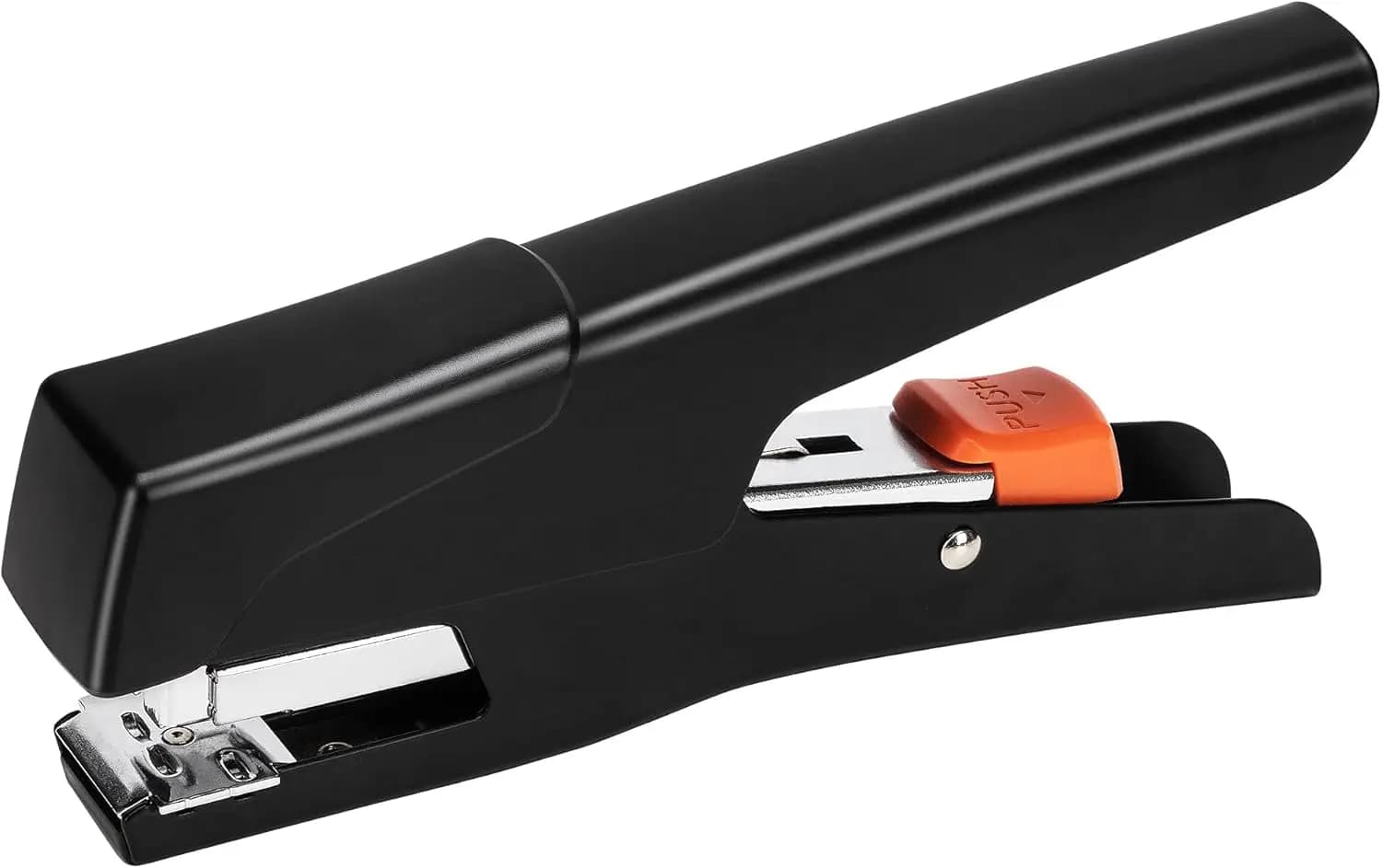 Cucitrice a pinza portatile, capacità 25 fogli, resistente con impugnatura morbida, nera
