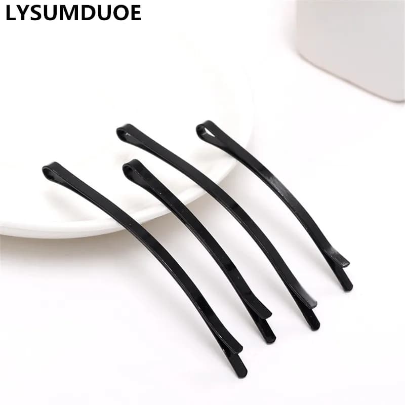 Set di 24 fermagli per capelli da donna alla moda, fermagli a barretta neri con effetto goccia, fermagli a clip solidi e graziosi per matrimoni e accessori per capelli da ragazza