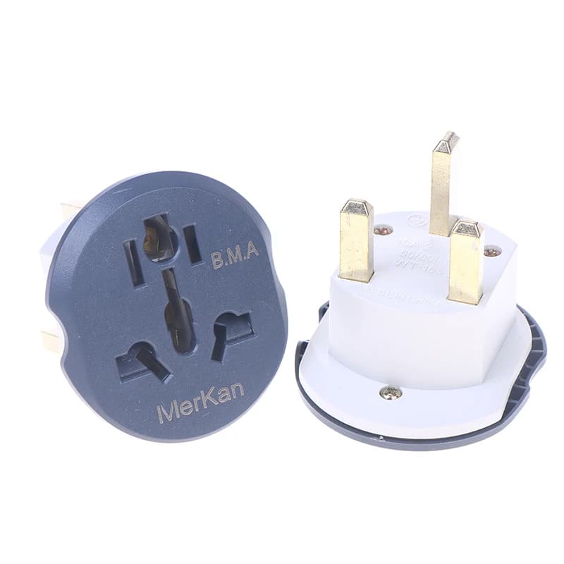 1/2 pz UK Spina Adattatore 13A 250 V HK Adattatore Da Viaggio Convertitore 2 Presa Rotonda Universale AU US EU CN A UK AC presa a muro