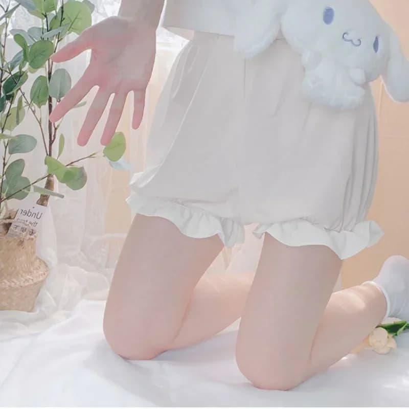 Leggings Donna Estivi Stile Giapponese JK Lolita, Nuovi, Design Patchwork Y2K, Sottili, Casual, Vita Elastica, Semplici, Kawaii