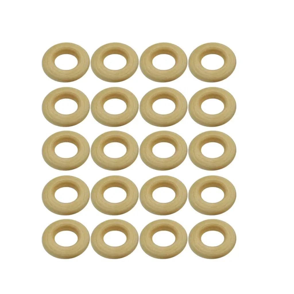 Forniture artigianali in legno Accessorio per la creazione di gioielli con anelli in legno naturale per progetti creativi di giocattoli in legno per bambini