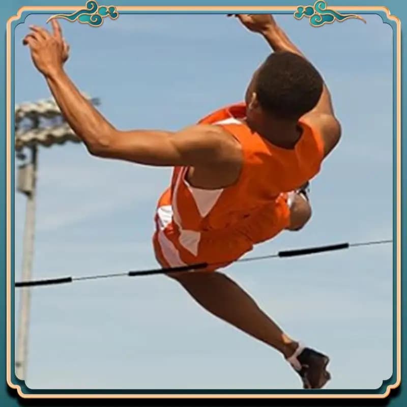 Last training equipment with high jump, high jump elastic bar, foam for training equipment with rope, high jump rope