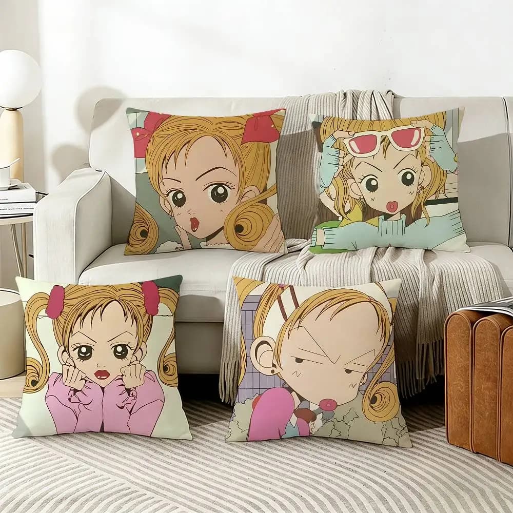 M-Mikako N-Neighborhood Story Pillow Case Living Room Sofa Cushion Cover Suitable For Home Bedroom Room Decoration