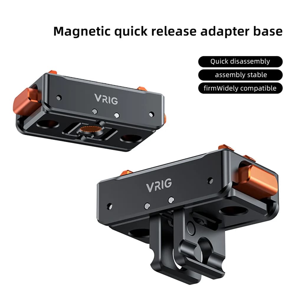 VRIG Magnetic clamp for quick release plate for Insta360 Ace / Ace Pro Action Camera Tripod Adapter Mounting plate and protective cover