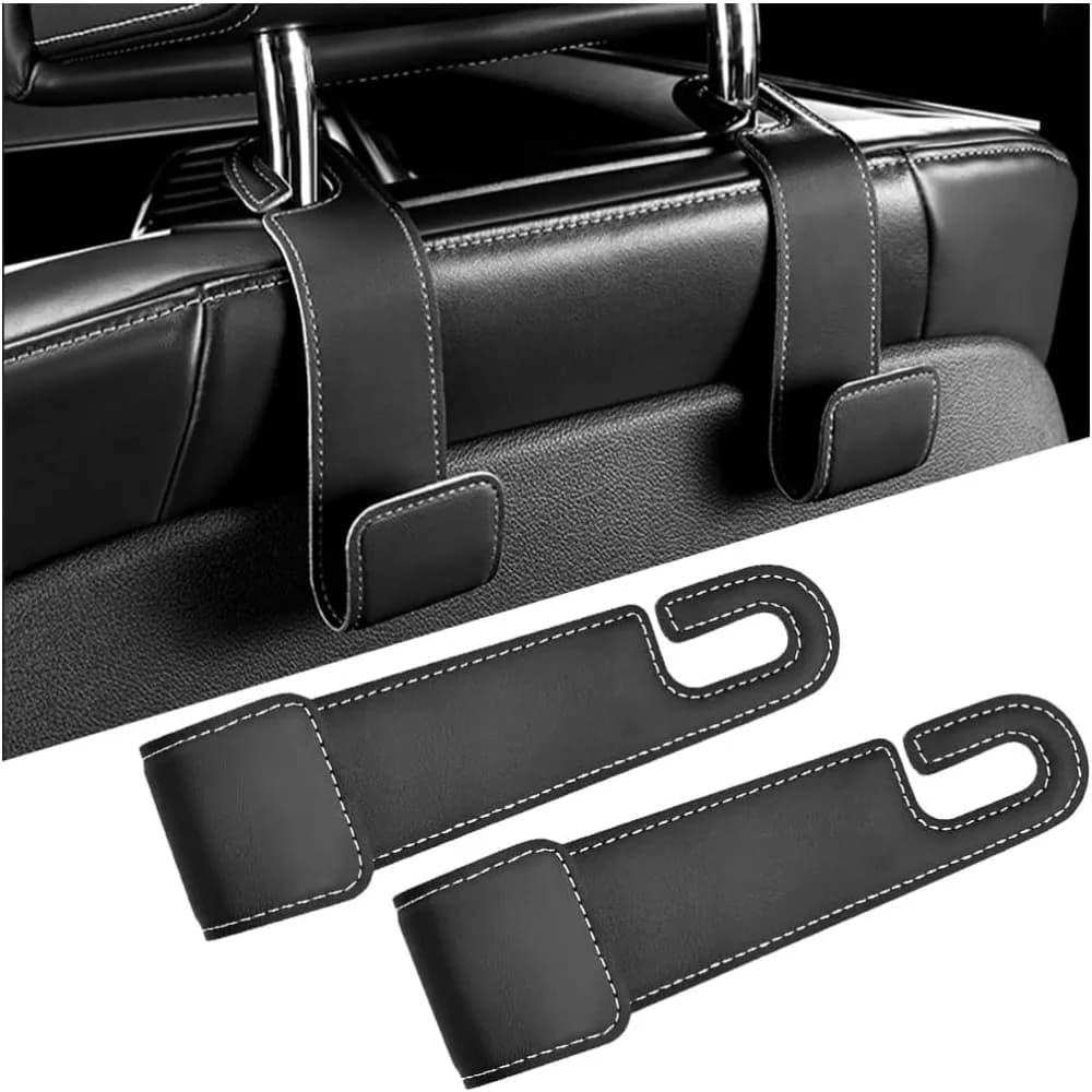 2PCS Vehicle Seatback Organizer Hanger for Hanging Items, Universal Seat Storage Hook Accessories for Cars, Trucks, and SUVs