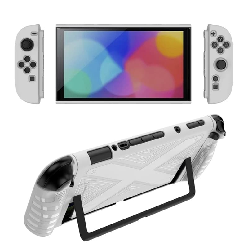 Cover in TPU per Nintendo Switch 2 2025 con Supporto, Custodia Protettiva Completa Dockabile per Controller Switch2, Accessori per Giochi