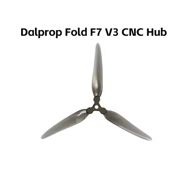 New Dalprop Fold F7 V3 CNC Metal Hub 3-Blade 7 Inch Anti-Collision Propeller for FPV Racing Drone