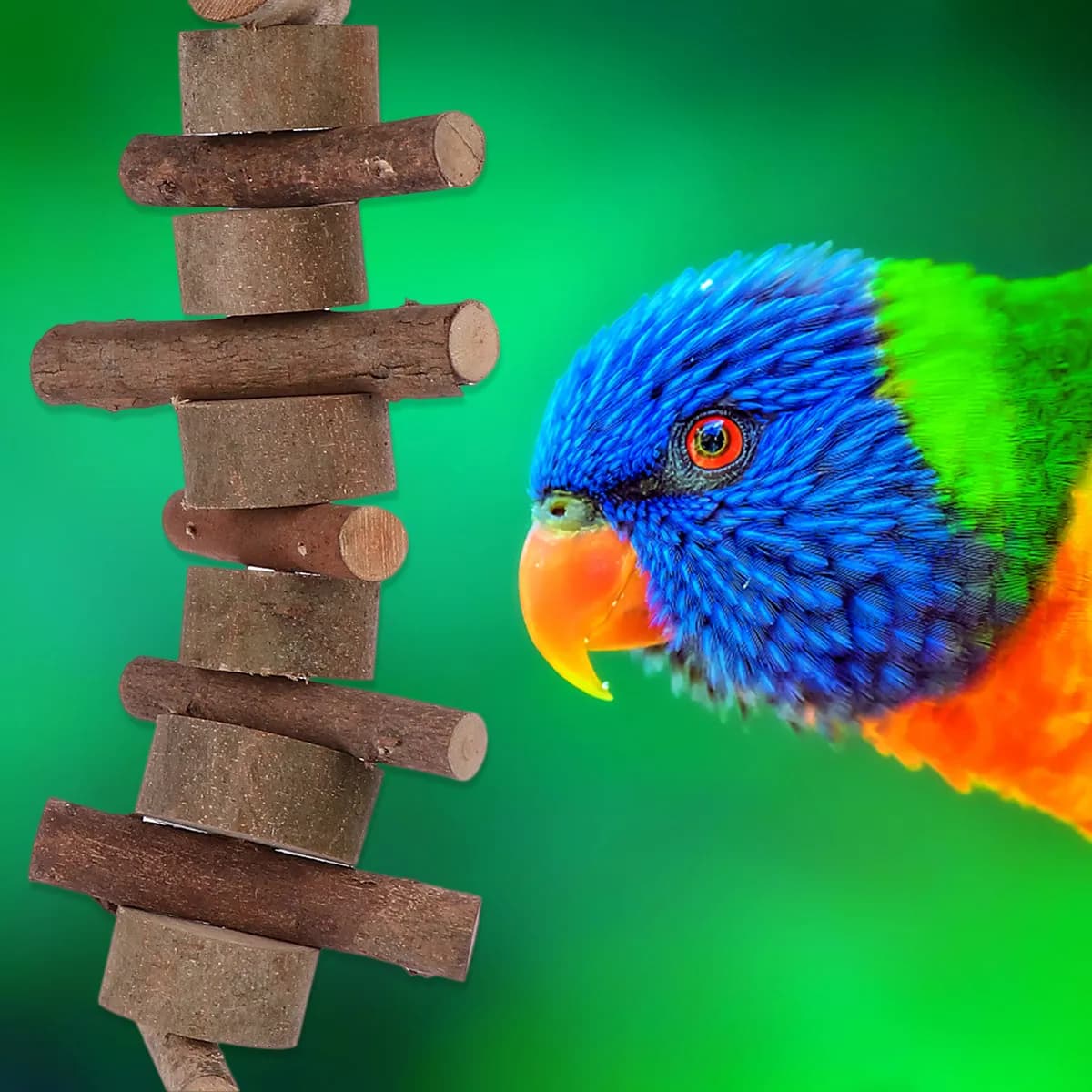 Set di 6 Blocchi in Legno per Animali Domestici, Giocattoli da Masticare per Criceti, Conigli, Gatti, Cani e Uccelli