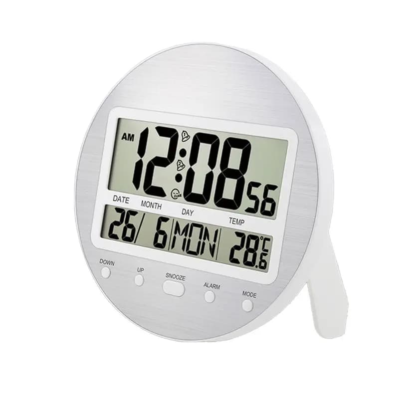 AB11-Digital wake with calendar, size 12/24 hours, battery, with automatic setting, wall/writer, per bedroom and bedside table