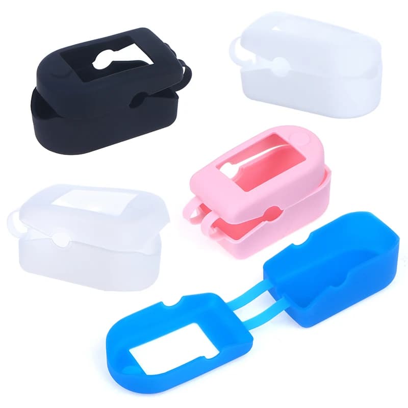 Silicone Storage Bag Finger Clip Oximeter Protective Case Oximeter Protective Holder Finger Pulse Protective Bracket