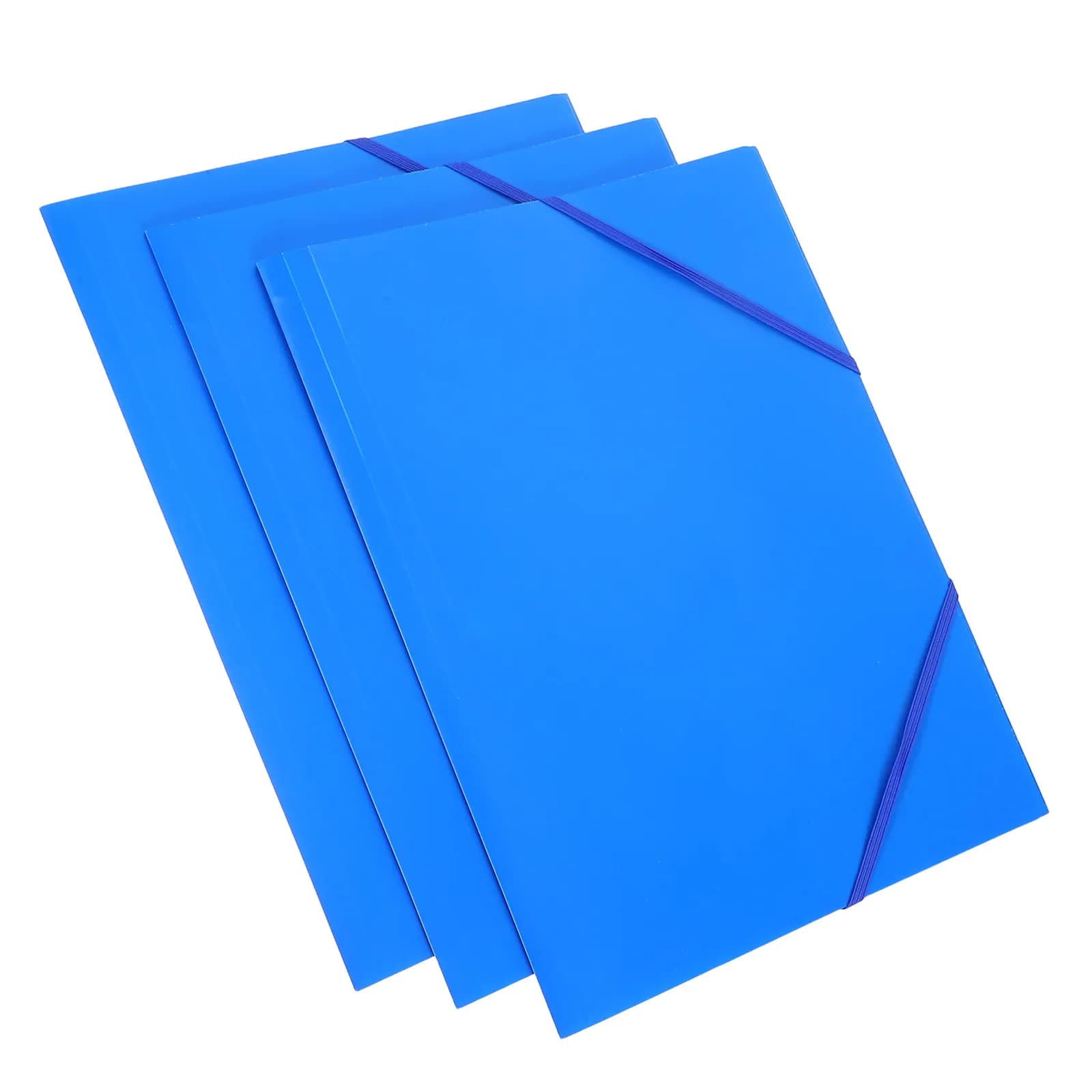 Cartella portadocumenti A4 pieghevole da 3 pezzi con fascia elastica per archiviazione in ufficio e scuola, porta documenti portatile multifunzionale