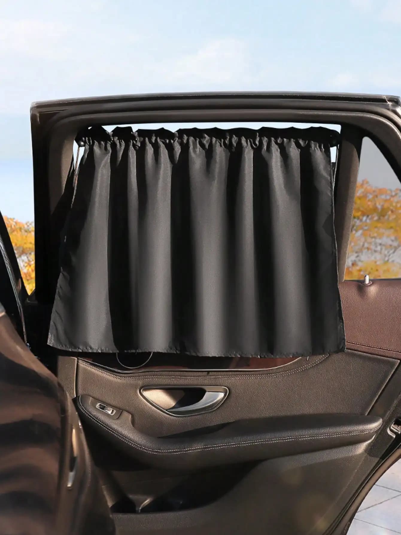 Parasole per Auto con Ventose, Coperture per Finestrini con Isolamento Termico UV e Privacy, Facile Installazione