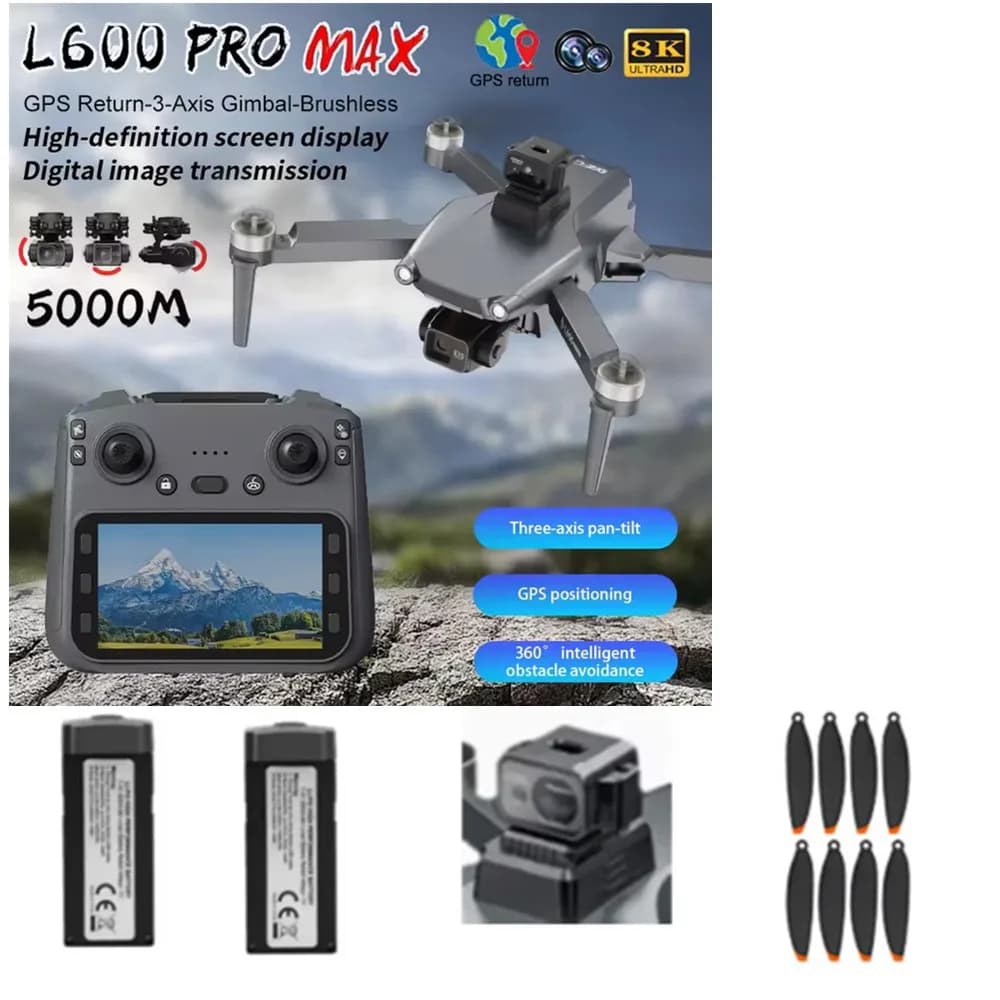 Accessories drone battery L600-2 PRO MAX 7.4v 4500mAh / propeller / Use for drone spare part L600-2 PRO