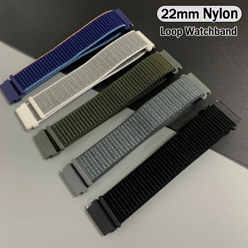Cinturino in nylon da 22 mm per Xiaomi Watch S4 Sport color 2 S1 S2 S3 S4 Mi Watch cinturino traspirante per AMAZFIT/per Garmin Venu 4 3 braccialetto