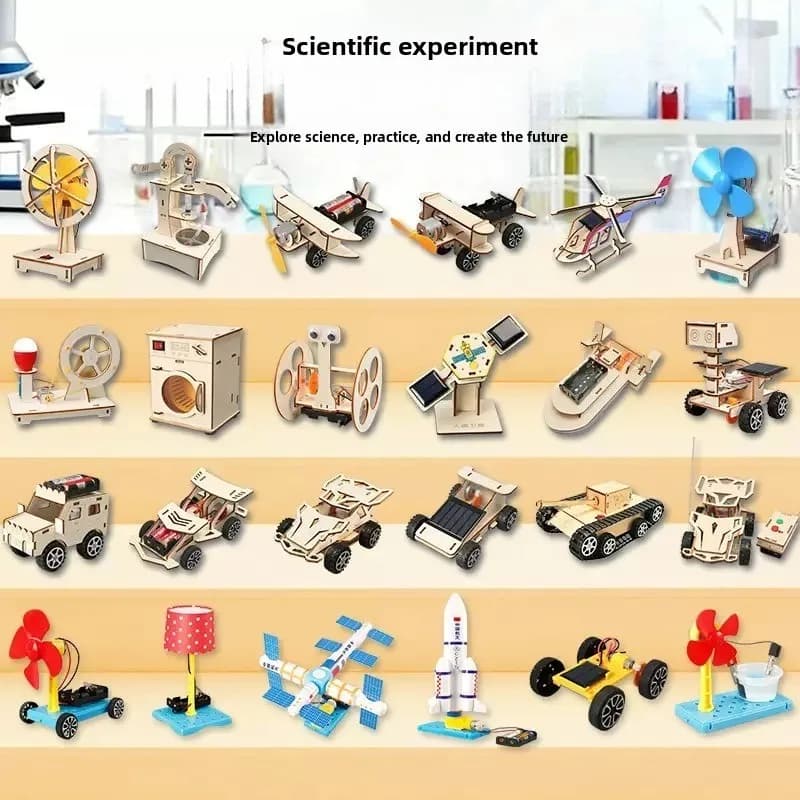 Modelli per esperimenti scientifici ed educativi per bambini, giocattoli fai-da-te artigianali per l'assemblaggio, regali educativi fai-da-te per bambini