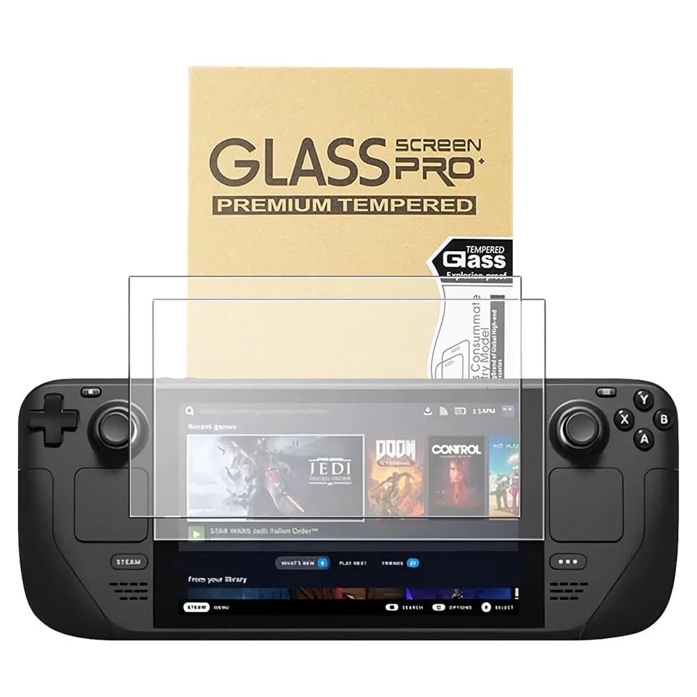 2 pellicole protettive per Steam Deck OLED, anti-graffio, in vetro temperato trasparente HD, accessori per Steam Deck