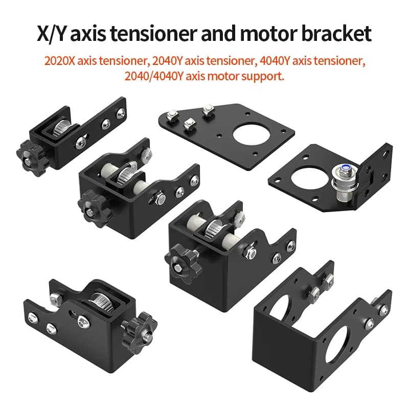 Parti della stampante 3D Y/X Axis 42 step motor staffa e GT2 6mm con tenditore 2GT per stampante 3D fai da te CR-10 Ender-3