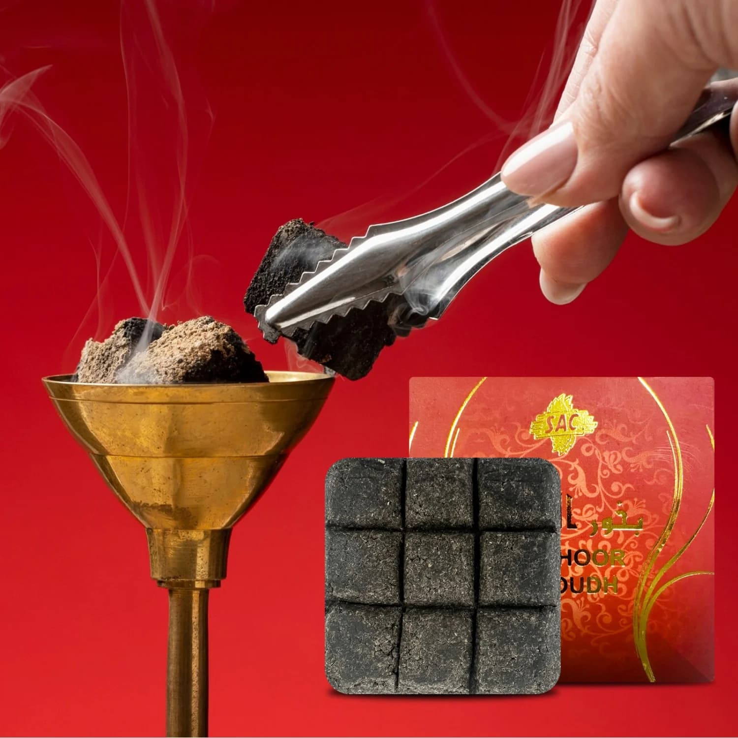 Premium Sandalwood Aloes Oud Powder Musk Perfumery Sugar 9 Bricks Mixed Flavor Assorted Scents Backflow Insence Yoga Meditation