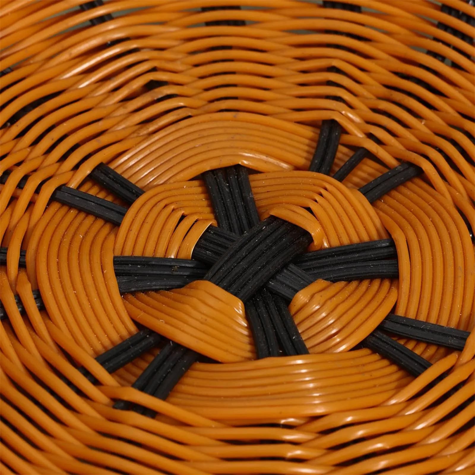 Contenitore per Pane in Rattan Sintetico, Materiale Sicuro per Alimenti, Contenitore Intrecciato per Pane, Piatto per Frutta in Vimini e Design Effetto Crackle