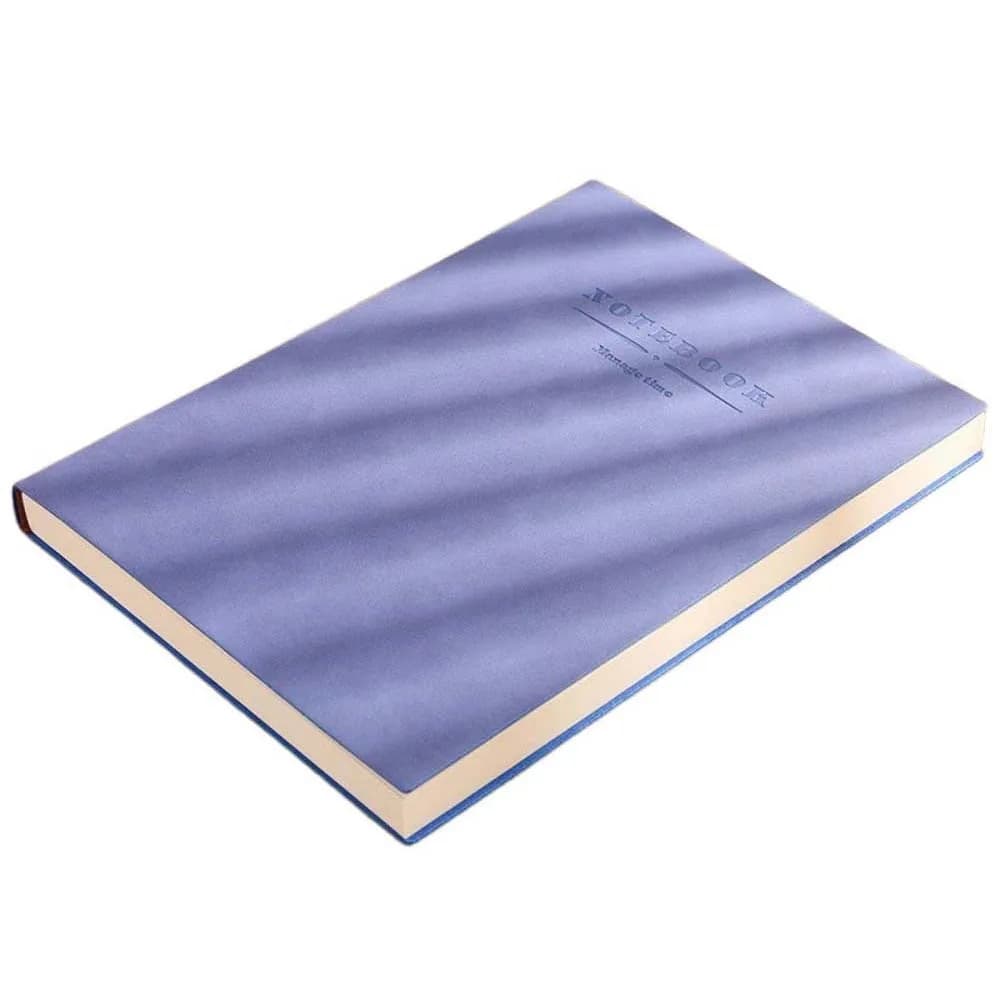 Grande Taccuino in Pelle A4, Blocco Note Spesso a Righe, Agenda per Riunioni, Diario da Viaggio, Copertina Morbida, Planner Giornaliero per Ufficio