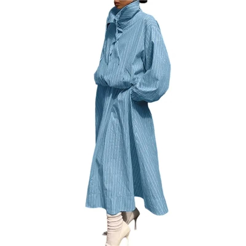 Women 2 Piece Skirt Sets Long Sleeve Top And Maxi Skirt Matching Outfits Travel Vacation Set Blue S Eco-Friendly