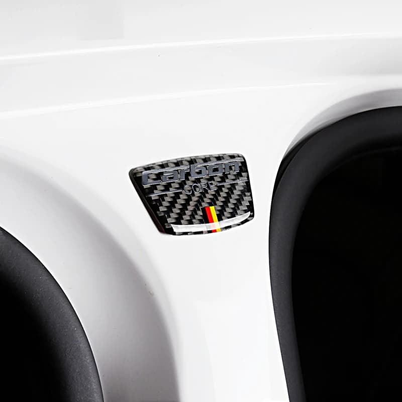 For Audi A3 A4 A5 A6 A7 Q7 Q5 Q3 A8 Accessories Exterior Auto Carbon Fiber Resistant Emblem B Column Trim Stickers Decal