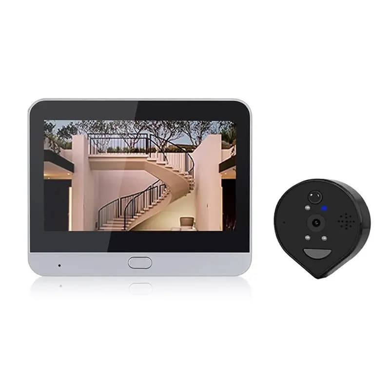 B44C Tuya Videocitofono Smart WiFi 3MP con Rilevamento Movimento PIR e Registrazione Video