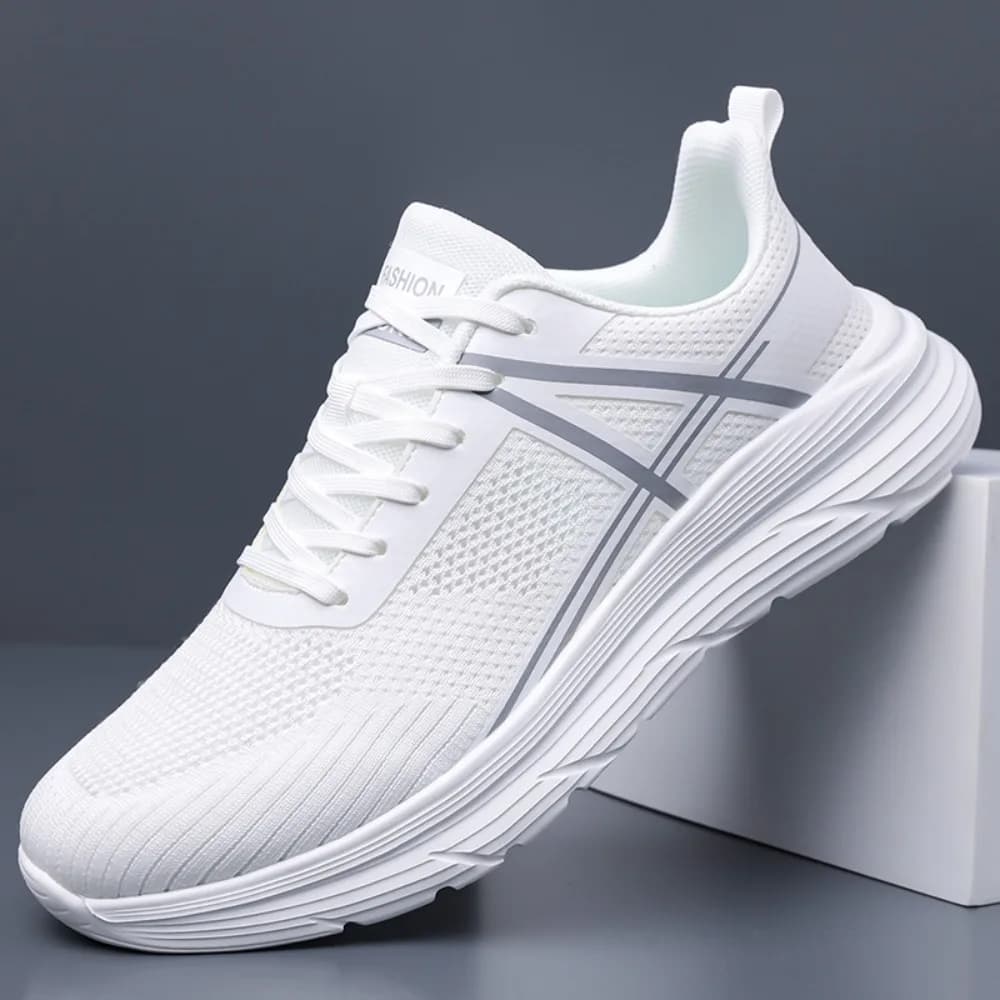 Scarpe da Uomo 2026 Nuovo Stile Traspiranti in Mesh, Scarpe Sportive Leggere Antiscivolo con Suola Morbida, Versatili per la Corsa