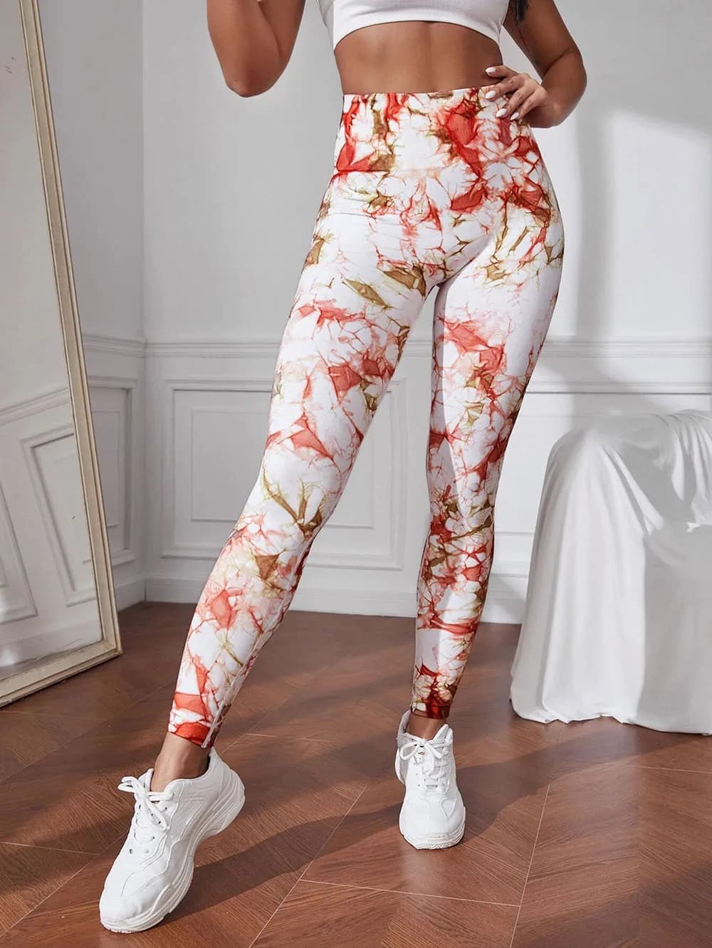 Women Sexy Leggings 2023 Spring Summer New Seamless Ladies Fitness Clothing tie-dyed Tight Pant High Waisted Push Up Sport Pant
