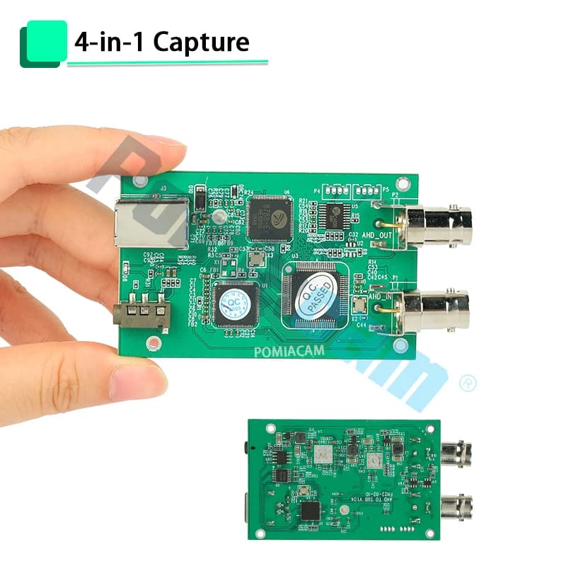 Scheda di acquisizione video di sicurezza professionale 4 in 1 - Interfaccia USB 3.0, ingresso segnale AHD TVI CVI CVBS Uscita loop senza perdita - Compatibile con OBS