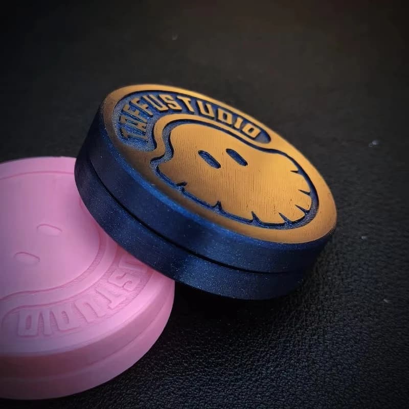 Taffu Originale EDC Elf Coin Ding Ding Fine Stampa 3D Cricchetto Moneta a scatto Giocattolo da tavolo di decompressione