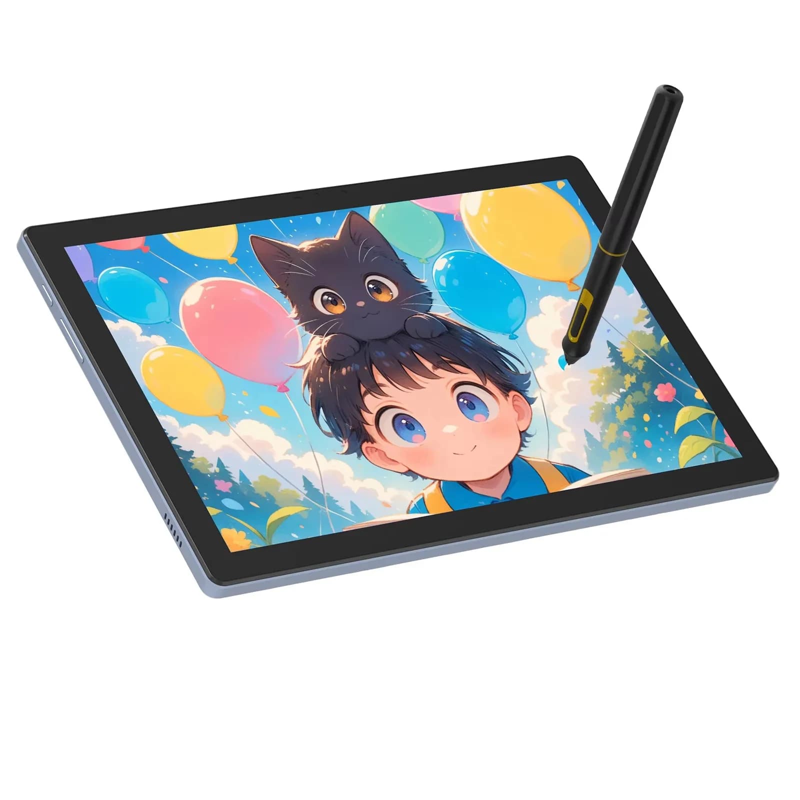 BOSTO BT-101A Tavoletta grafica portatile da 10,1 pollici Display IPS con touch dito Blocco da disegno artistico digitale antiriflesso