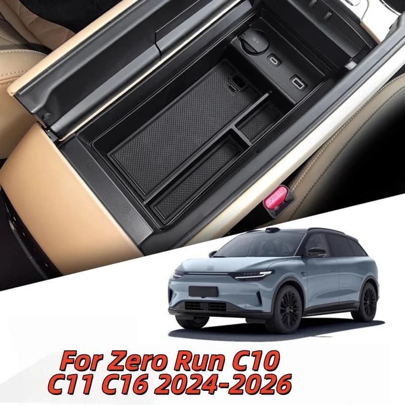 Car Central Control Armrest Box Storage Box For Leapmotor Zero Run C10 C11 C16 2024-2026 Car Storage Organizing Accessories