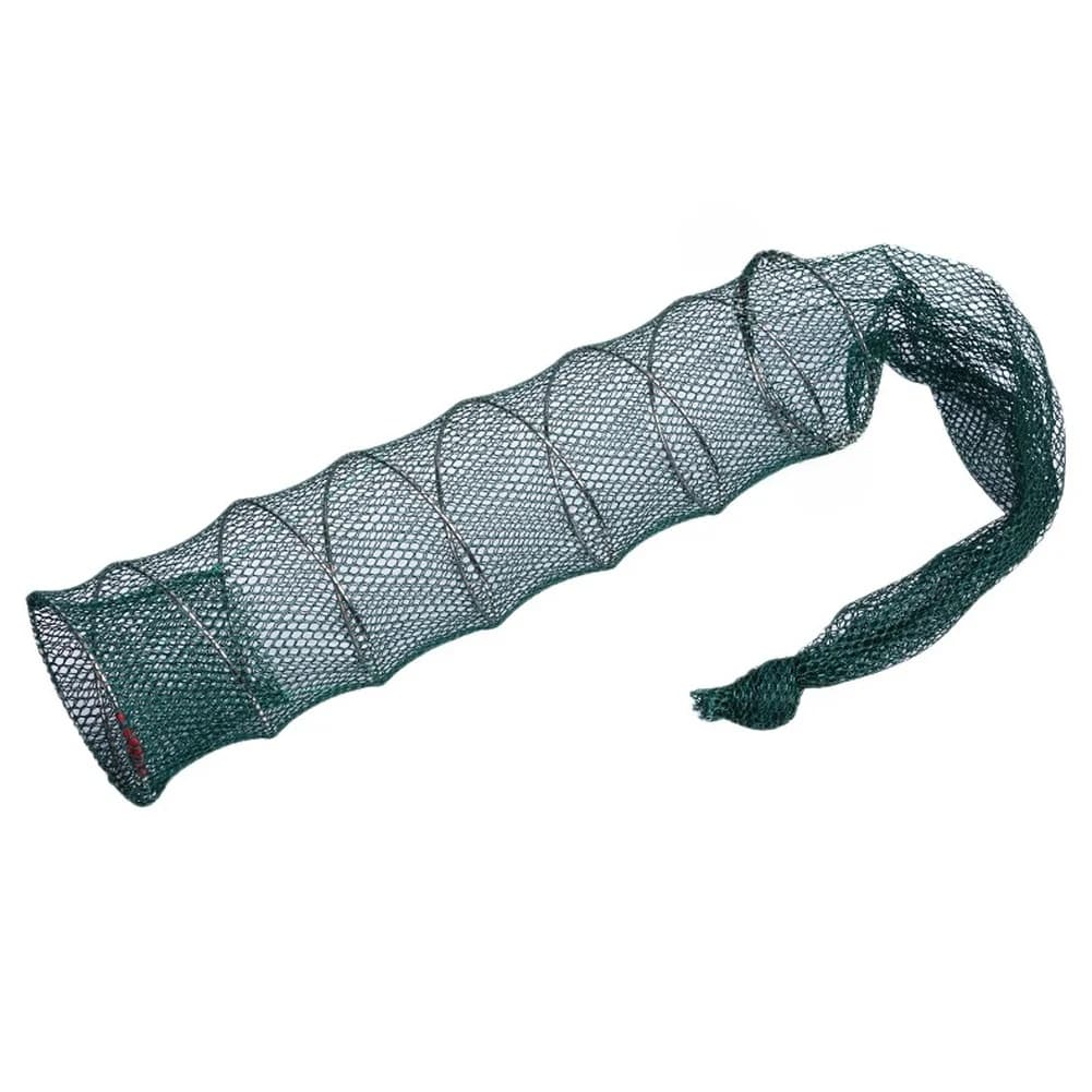 1 pz Gabbia per Gamberi con Ingresso Singolo/Doppio, Rete da Pesca Pieghevole a Molla, Contenitore per Granchi, Anguille, Aragoste, Accessori da Pesca