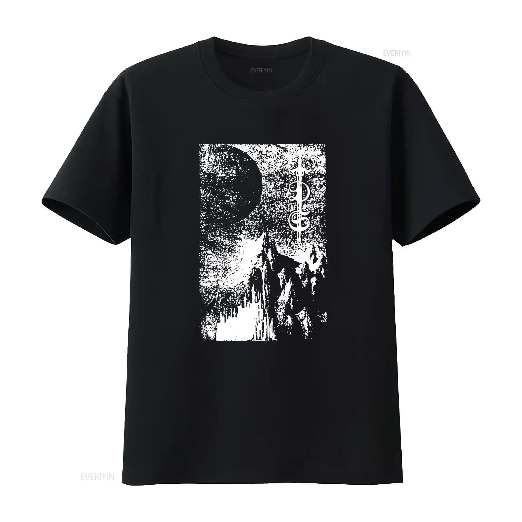 Maglietta Depressive Silence Black Metal Dungeon Synth per abbigliamento vintage casual elegante da uomo con grafica di design