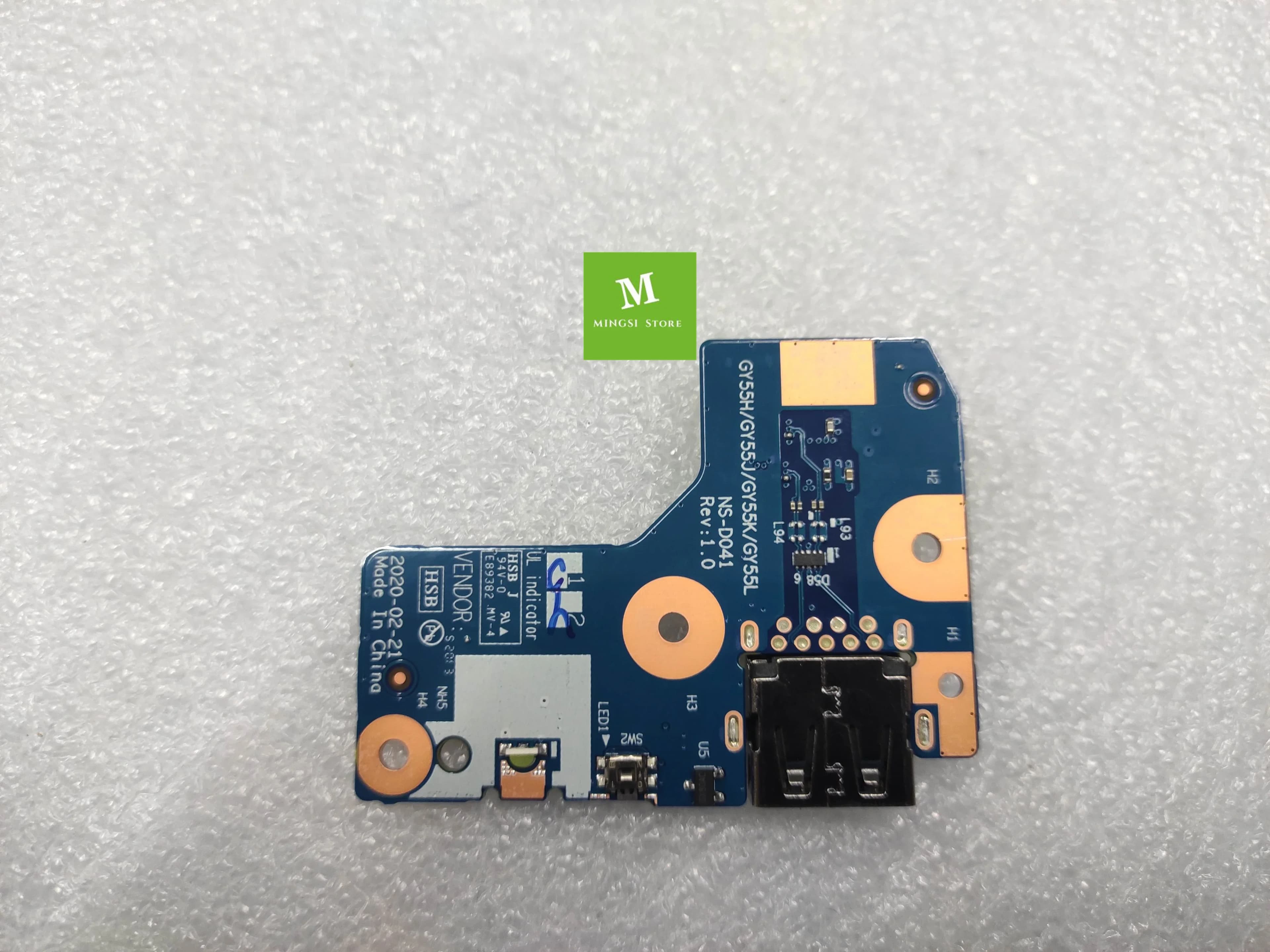 PER LENOVO Y7000 R7000 5P15IMH USB SCHEDA BOTON DI ALIMENTAZIONE W CAVO NS-D041 5C50S25075 5C10S30073
