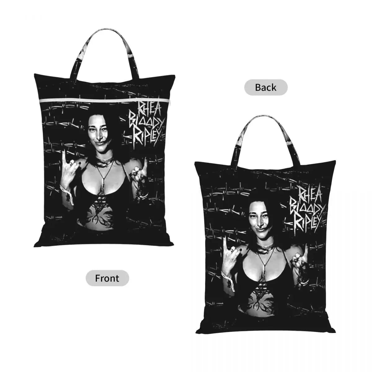 Rhea Bloody Ripley Travel Laundry Bag Waterproof Reusable Dirty Clothes Pouch Gym Yoga Vacation Washing Basket