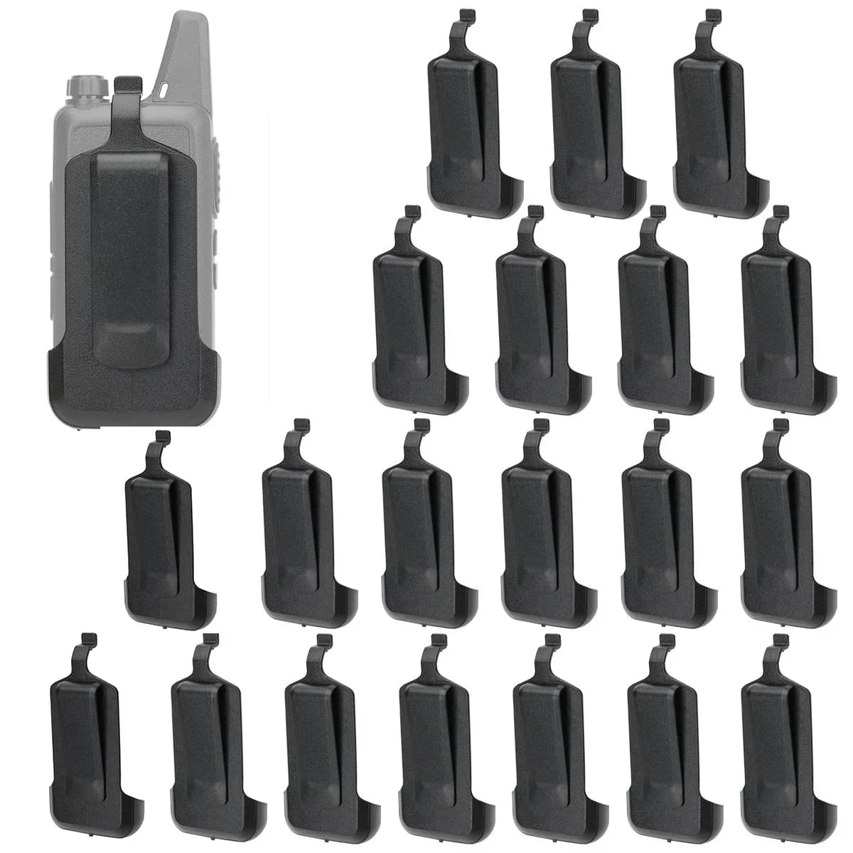 Walkie Talkie Clip da cintura 5/10/20 pezzi Clip posteriore per Baofeng BF-T20 Retevis RT622 RT22S per WLN KD-C1 Accessori bidirezionali