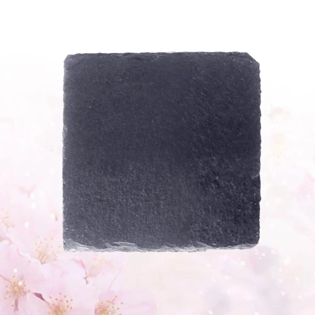 Turtle Reptile Food Dish Plate 10x10cm Natural Stone Slab for Nail Grinding Absorbent Moisturizing Effect Weighted Design