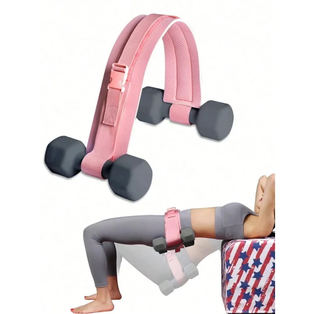 1pc Pink Hip Resistance Band 10cm Width Hip Pad for Glute Bridge Butt Exercise Dumbbell Kettlebell Workout Squat
