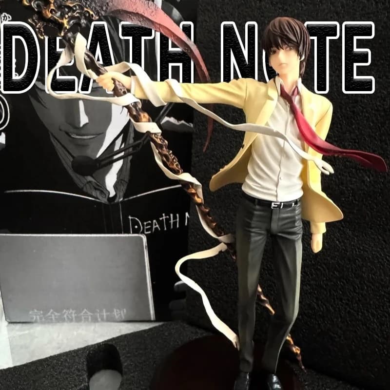 26 cm Death Note Anime Yagami Light Action Figure Statua Figurine Desktop Ornamento Decorazione Collezione in PVC Modello Toy Boy Regali