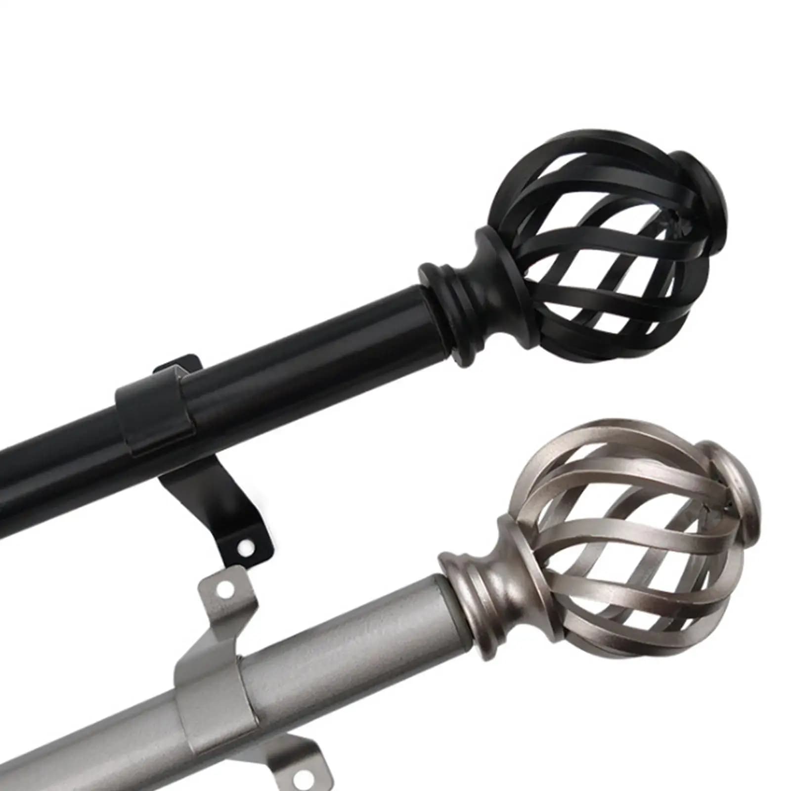 2 Pieces Curtain Rod Finials Window Treatment Decorative Drapery Rod Finials