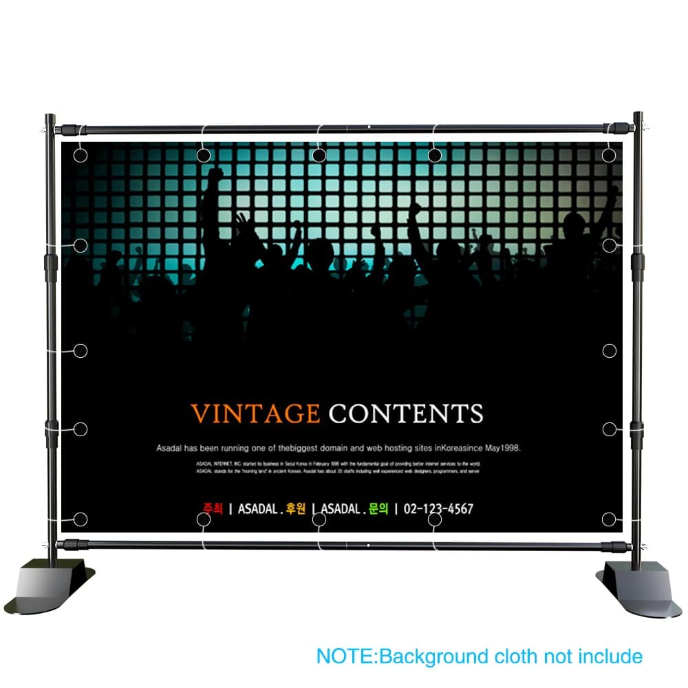 2.4x3M Versatile Fondale Resistente Stand Cornice per Foto Fotografia Matrimonio Compleanno Decorazione Scuola Sfondo Fotografico Festa