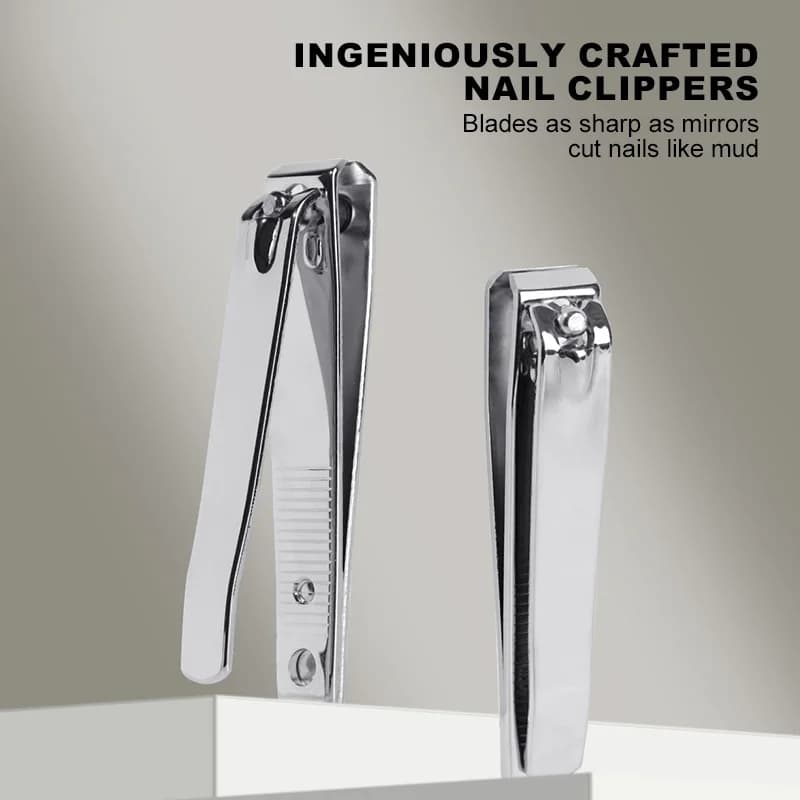 KANIU Stainless Steel Nail Clippers Swing-Out Nail Cleaner File For Nail Beauty Tools For Hard Nails Wide And Durable Knives