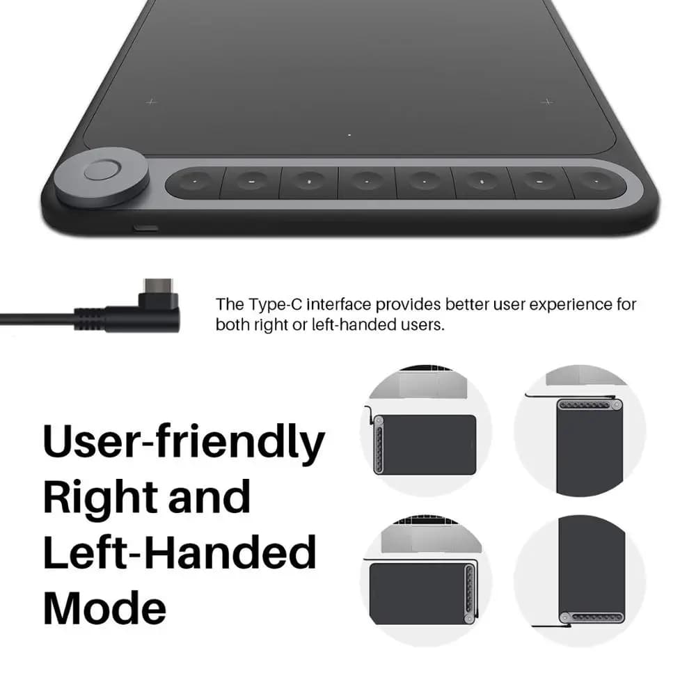 Dial Q620M Painting Board with Battery-free Stylus Digital Pen Graphic Drawing Tablet
