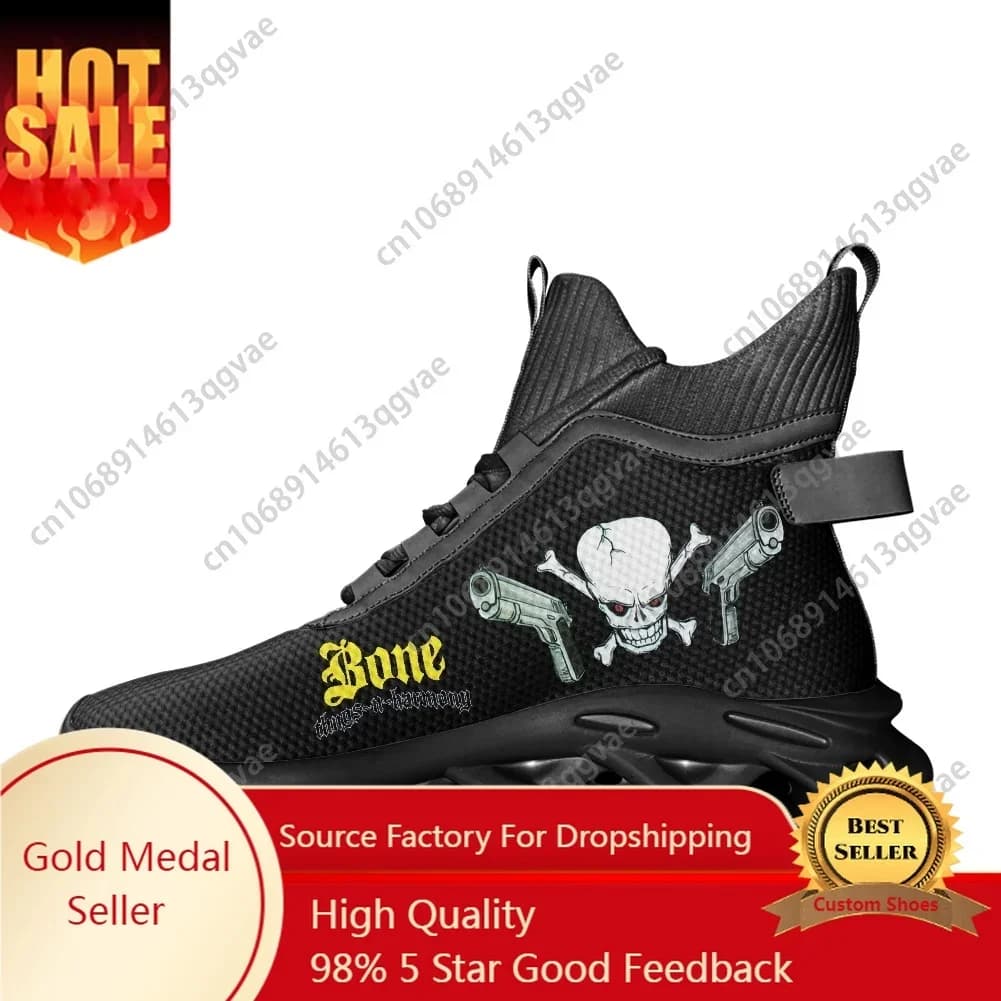 Bone Band Thugs Music N Rap Harmony Sneakers alte basse Scarpe da corsa sportive da donna per uomo Calzature in rete con lacci Scarpe personalizzate
