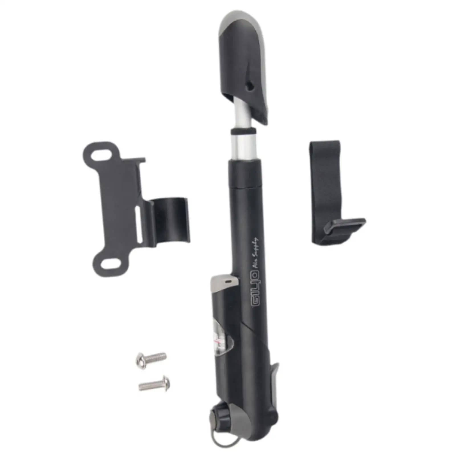 Lightweight Compact Bike Pump Mini Air Inflator with Two Stage Extension for Mountain Road Bicycles