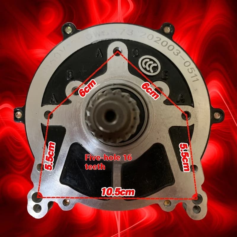 Motore elettrico per triciclo 48V 60V-800W 1000W 1200W 1500W, universale per bici elettriche, motori per veicoli a 3 ruote e 4 ruote, ad alta potenza